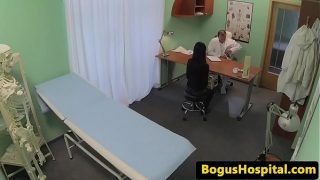 Big tit amateur pussy fucked by her doctor